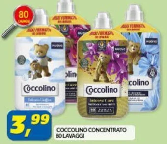 Risparmio Casa COCCOLINO CONCENTRATO 80 LAVAGGI offerta