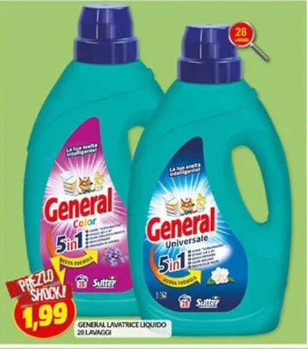 Risparmio Casa GENERAL LAVATRICE LIQUIDO 28 LAVAGGI offerta