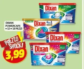 Risparmio Casa DIXAN POWERCAPS 15/18 PEZZI offerta