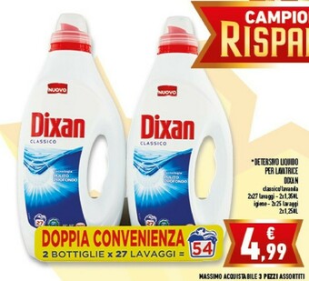 Conad Dixan Detersivo Lavatrice offerta