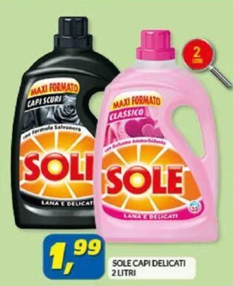 Risparmio Casa SOLE CAPI DELICATI 2 LITRI offerta