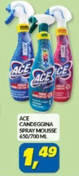 Risparmio Casa ACE CANDEGGINA SPRAY MOUSSE 650/700 ML offerta