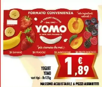 Conad Yomo Go Yogurt E Fragole 125 G(ml) offerta