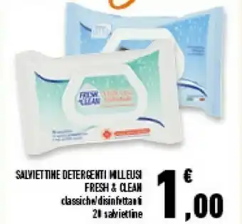 Conad Fresh & Clean Salviettine Detergenti Milleusi offerta