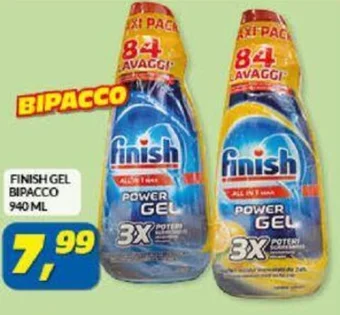 Risparmio Casa FINISH GEL BIPACCO 940 ML offerta