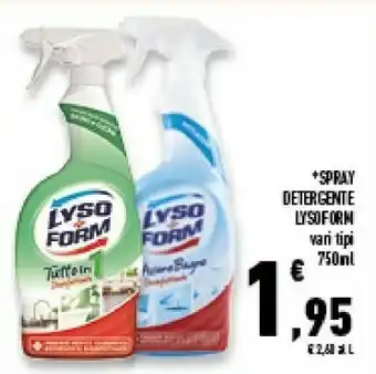 Conad Lysoform Spray Detergente offerta