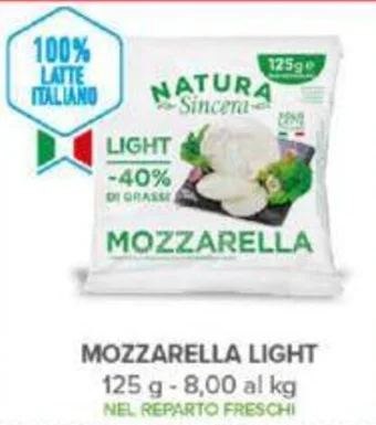 Todis MOZZARELLA LIGHT 125 G offerta