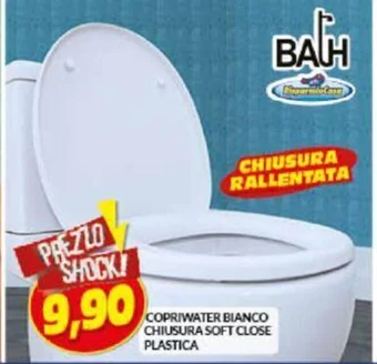 Risparmio Casa COPRIWATER BIANCO CHIUSURA SOFT CLOSE PLASTICA offerta