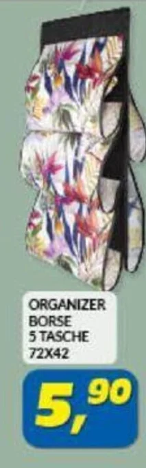 Risparmio Casa ORGANIZER BORSE 5 TASCHE offerta