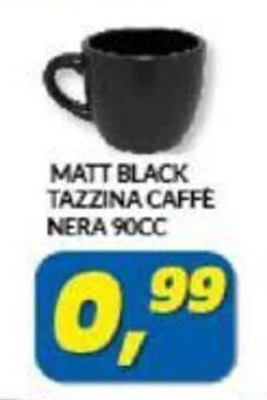MATT BLACK TAZZINA CAFFÉ NERA 90CC