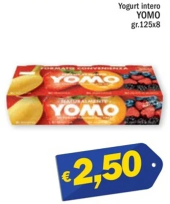 Ard Discount Yogurt intero YOMO gr.125x8 offerta