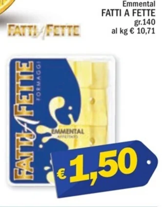 Ard Discount Emmental FATTI A FETTE gr.140 offerta