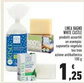 Conad White Castle Saponetta Vegetale 100g offerta