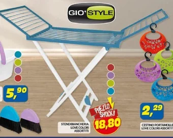 Risparmio Casa STENDIBIANCHERIA LOVE COLORI ASSORTITI offerta