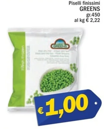 Piselli finissimi GREENS gr.450