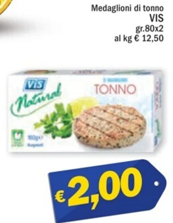 Ard Discount Medaglioni di tonno VIS gr.80x2 offerta