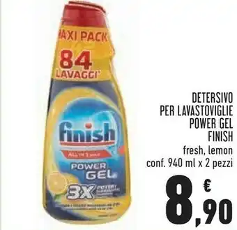 Conad Finish Power Gel Detersivo Per Lavastoviglie 1880 Ml offerta