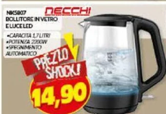 Risparmio Casa BOLLITORE IN VETRO ELUCELED offerta
