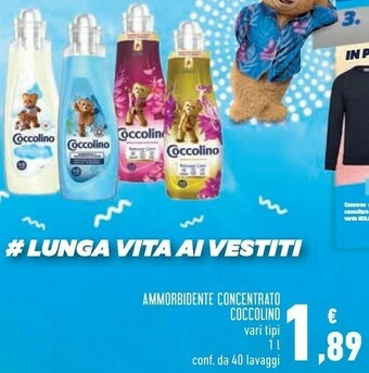 Conad Coccolino Ammorbidente Concentrato offerta
