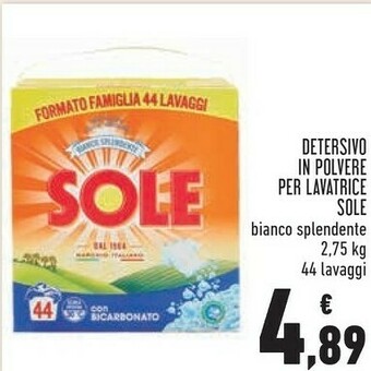 Conad Sole Detersivo In Polvere Per Lavatrice offerta