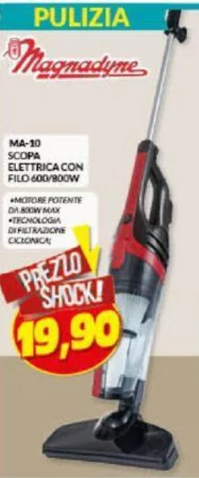 Risparmio Casa SCOPA ELETTRICA CON FILO 600/800W offerta