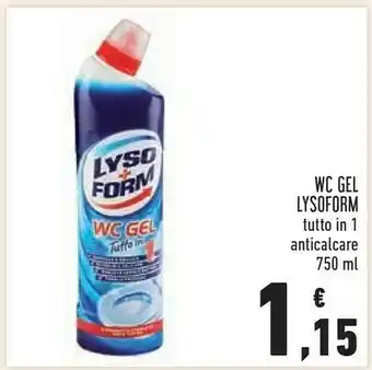 Conad Lysoform Wc Gel Tutto In 1 Anticalcare offerta