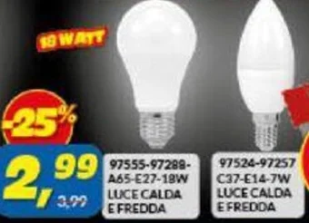 Risparmio Casa LUCE CALDA EFREDDA offerta