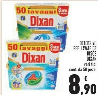 Conad Dixan Detersivo Per Lavatrice Discs offerta