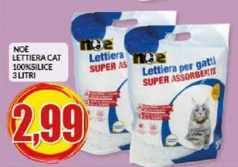 Risparmio Casa NOE LETTIERA CAT 100%SILICE 3 LITRI offerta