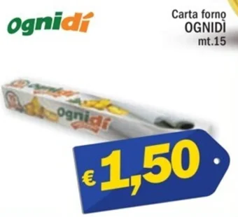 Ard Discount Carta forno OGNIDI mt.15 offerta