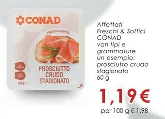 Conad Prosciutto crudo offerta