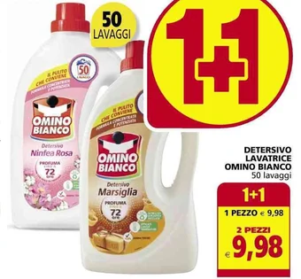 Il Gigante DETERSIVO LAVATRICE OMINO BIANCO 50 lavaggi offerta