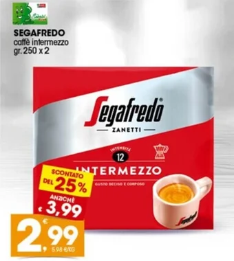 SEGAFREDO caffè intermezzo gr.250 x 2