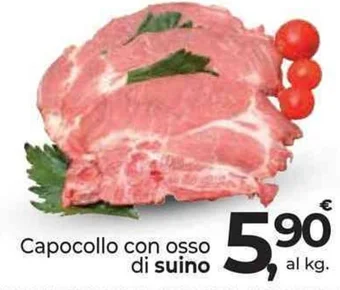 Supermercati Dok Capocollo con osso di suino offerta