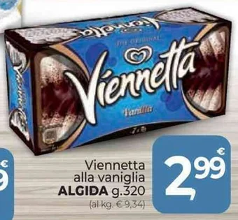 Supermercati Dok Viennetta alla vaniglia ALGIDA g.320 offerta