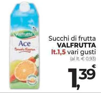 Supermercati Dok Succhi di frutta VALFRUTTA It.1,5 vari gusti offerta