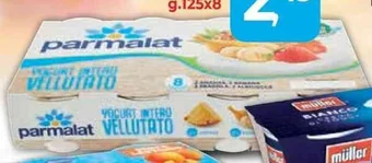 Supermercati Dok Yogurt PARMALAT vellutato alla frutta g.125x8 offerta