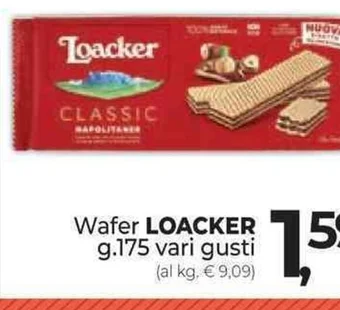 Supermercati Dok Wafer LOACKER g.175 vari gusti offerta