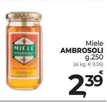 Supermercati Dok Miele AMBROSOLI G.250 offerta