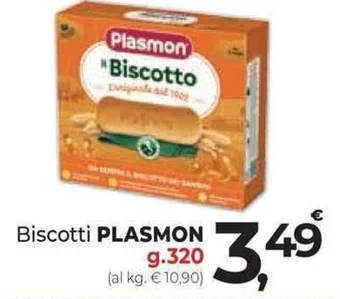 Supermercati Dok Biscotti PLASMON g.320 offerta