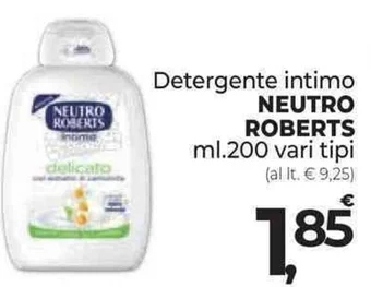 Supermercati Dok Detergente intimo NEUTRO ROBERTS ml.200 offerta