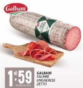 Sisa GALBANI SALAME UNGHERESE offerta