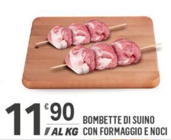 Supermercati Dok BOMBETTE DI SUINO CON FORMAGGIO E NOCI offerta
