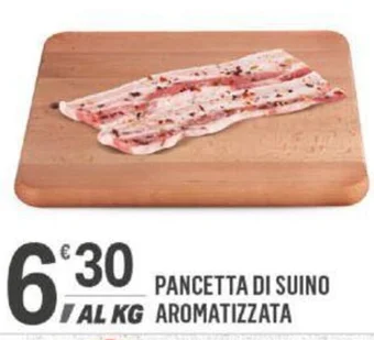 Supermercati Dok PANCETTA DI SUINO AROMATIZZATA offerta