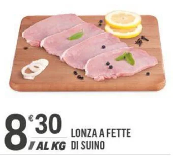 Supermercati Dok LONZA A FETTE DI SUINO offerta