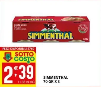 SIMMENTHAL 70 GR X 3