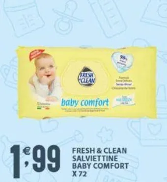 FRESH & CLEAN SALVIETTINE BABY COMFORT X 72