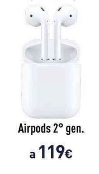 Unieuro Airpods 2° gen. offerta