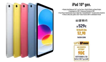 Unieuro iPad 10th gen. 64 GB Wi-Fi offerta