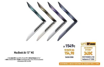 Unieuro MacBook Air 13" M2 offerta